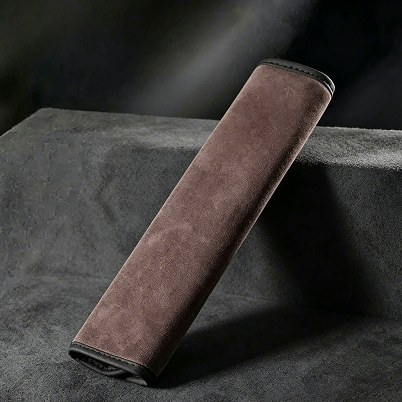Universal Faux Suede Seat Belt Shoulder Pads | Soft Thick Comfort Cushion ✨