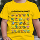 🦖👕Kids Dinosaur Alphabet Graphic T-Shirt