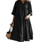 🔥Women’s Oversized A-Line Midi Dress with Pockets