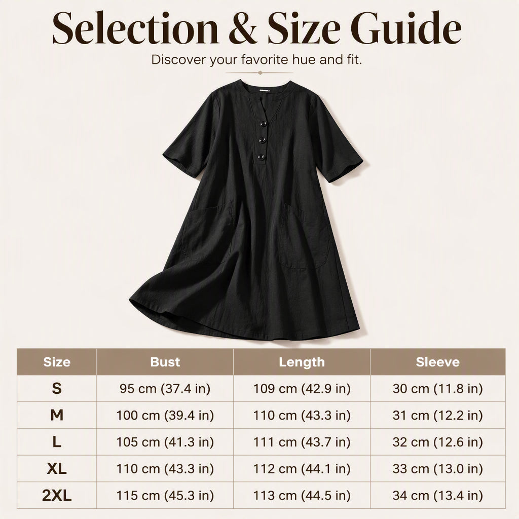 🔥Women’s Oversized A-Line Midi Dress with Pockets