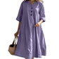 🔥Women’s Oversized A-Line Midi Dress with Pockets