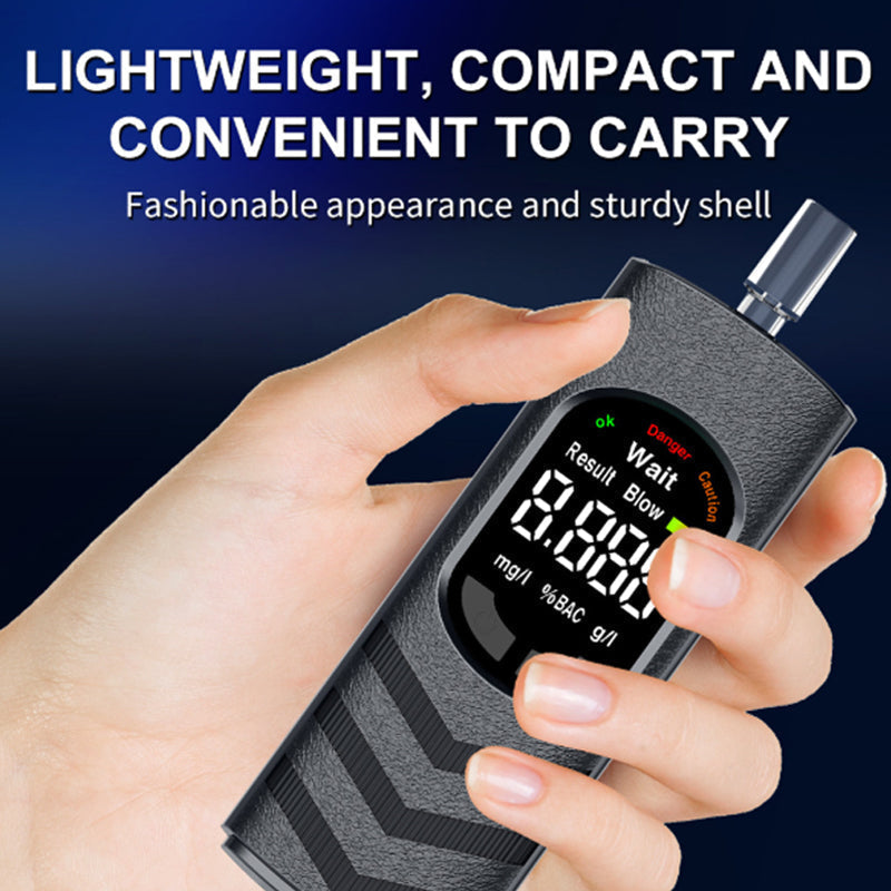 Digital Breathalyzer – Voice Alert & USB Rechargeable Design, No More Risky Driving