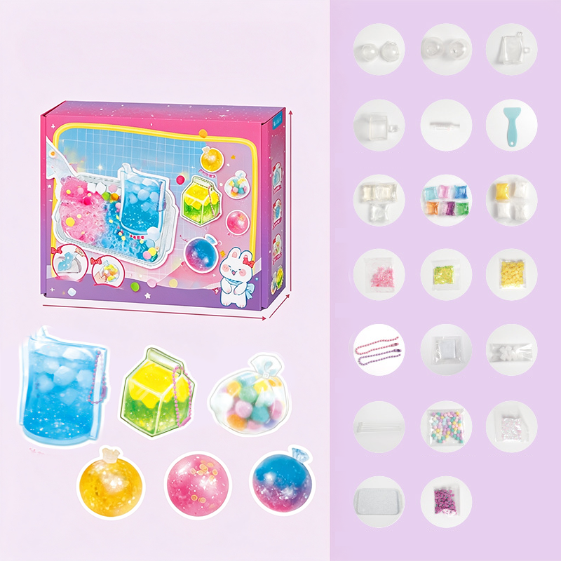 🔥DIY Fried Ice Squishy Toy Kit with Cat Claw Design for Kids