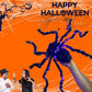 Halloween Black Spider Decoration with Light