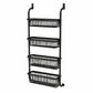 🚪Over the Door Hanging Organizer – Drill-Free Installation, Multi-Tier Carbon Steel Baskets & Space-Saving Design – Practical Storage for Any Room 🧺