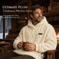 ❄️ Winter-Ready Comfort | Men's Fleece-Lined Jacquard Hooded Pullover