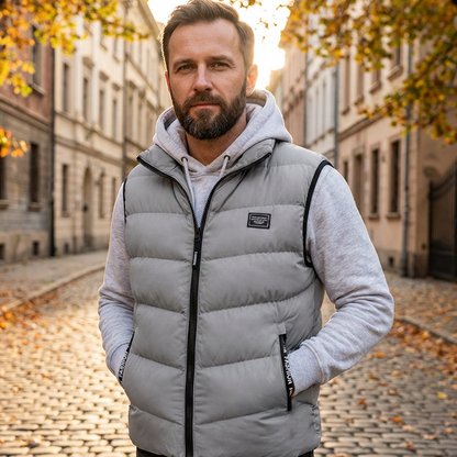 Men's Padded Stand Collar Vest