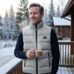 Men's Padded Stand Collar Vest