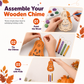 ⏰ Halloween Wooden Pumpkin Craft Kit | DIY Wind Chime 🎃