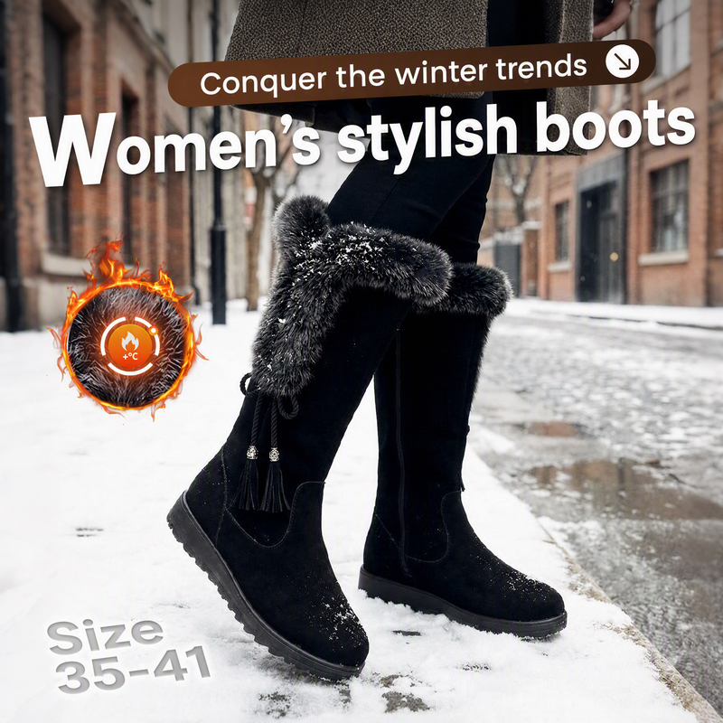🌸💖Women's Warm Anti-Slip Wear-Resistant Mid-Calf Boots