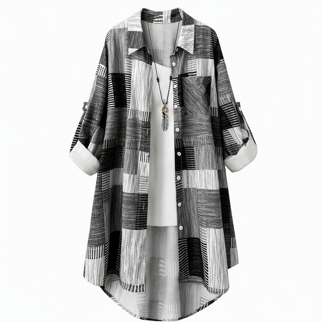 🏁 Classic Plaid, Relaxed Easy Layering | Women's Loose-Fit Shirt Jacket