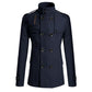 Men's Slim Fit Double Breasted Trench Coat