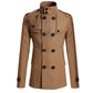 Men's Slim Fit Double Breasted Trench Coat