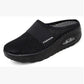 Women's Casual Hollowed Out Fabric Flat Bottom Slope Heel Slippers