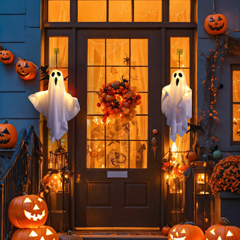 Glowing Ghost Chandelier for Halloween Party Decor