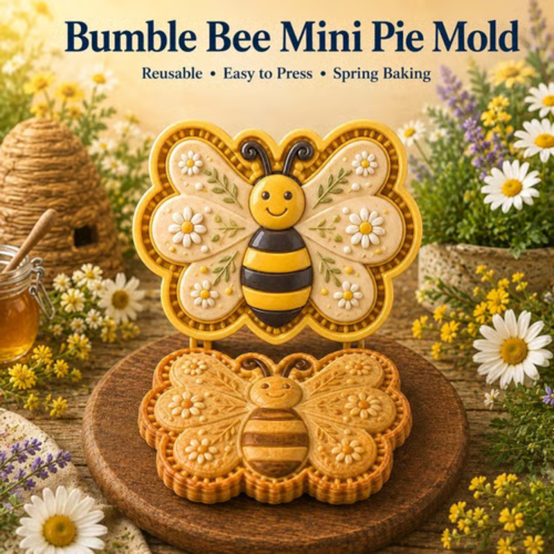 🥧 Floral Pie Press Mold – Easy Decorative Baking for Any Occasion