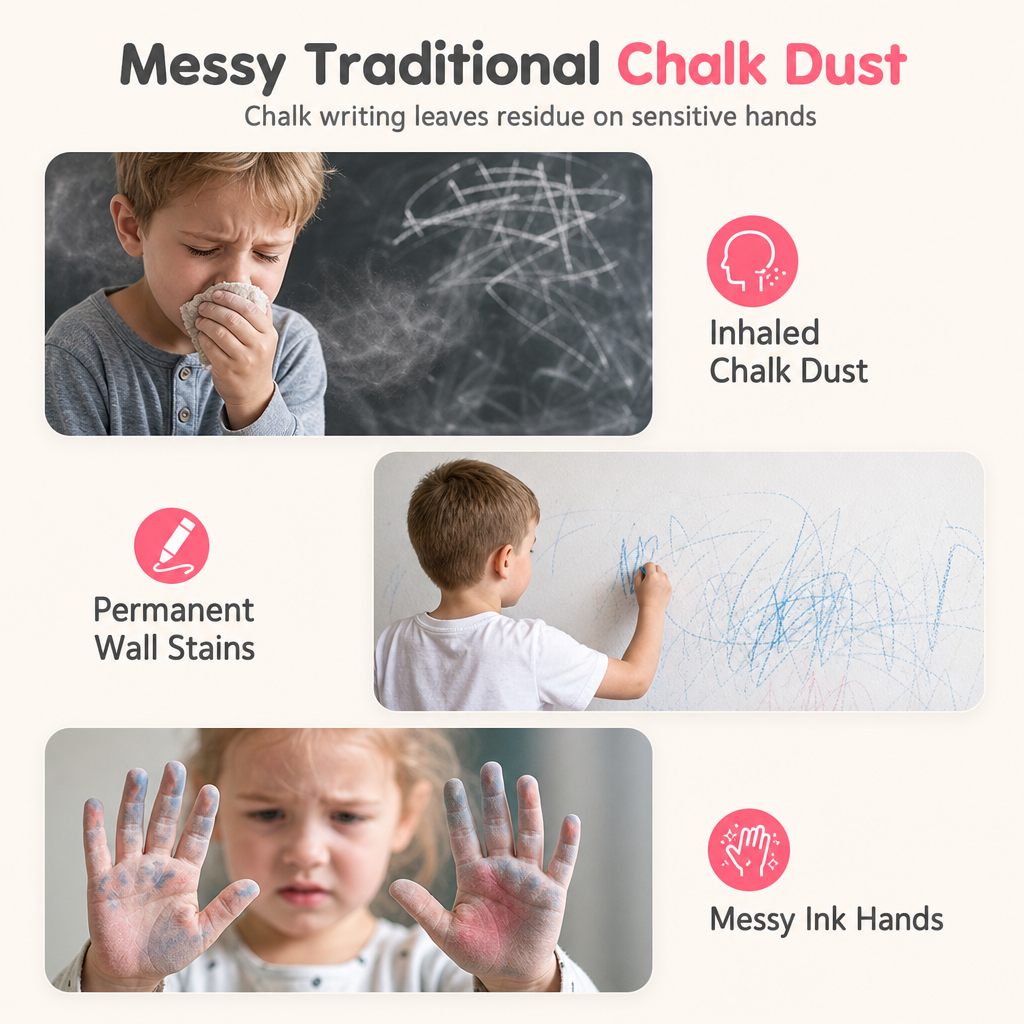 ✨🎨 Kids Magnetic Drawing Board – Pen & 4 stamps included ✨
